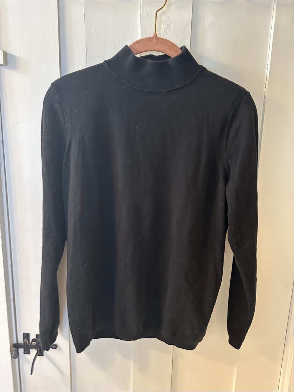 Talbots black mockneck turtleneck